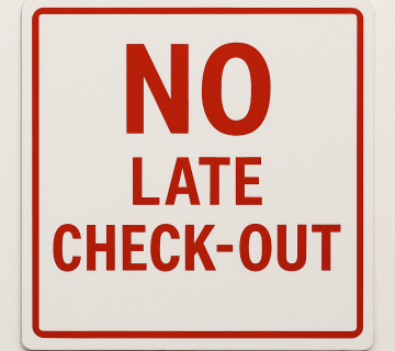 No Late Checkout Editorial