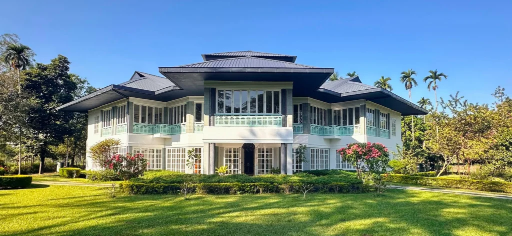 The Postcard Hotel in the Durrung Tea Estate, Assam, India